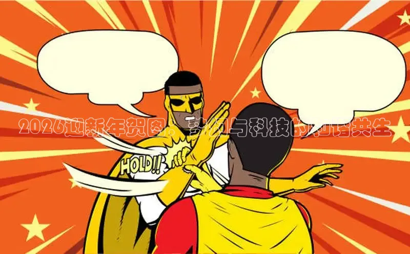 2026迎新年贺图：梦幻与科技的和谐共生